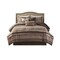Edge Collections - 26" x 20" - Brown - Princeton Queen Red Brown Comforter Set - 7 Piece